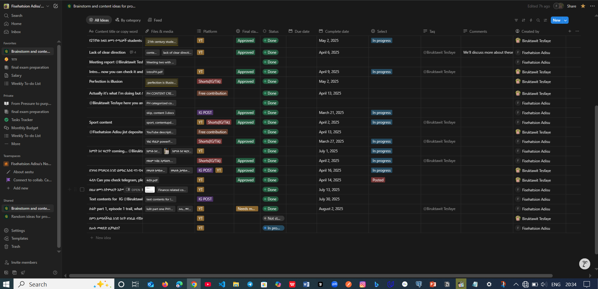Productive Habesha project